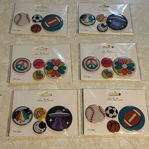 Colorful Pin Set Collection 6 sets